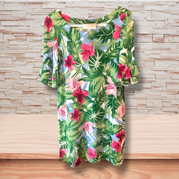 Pappagallo Tropical Floral Mini Dress - Picture 1 of 1